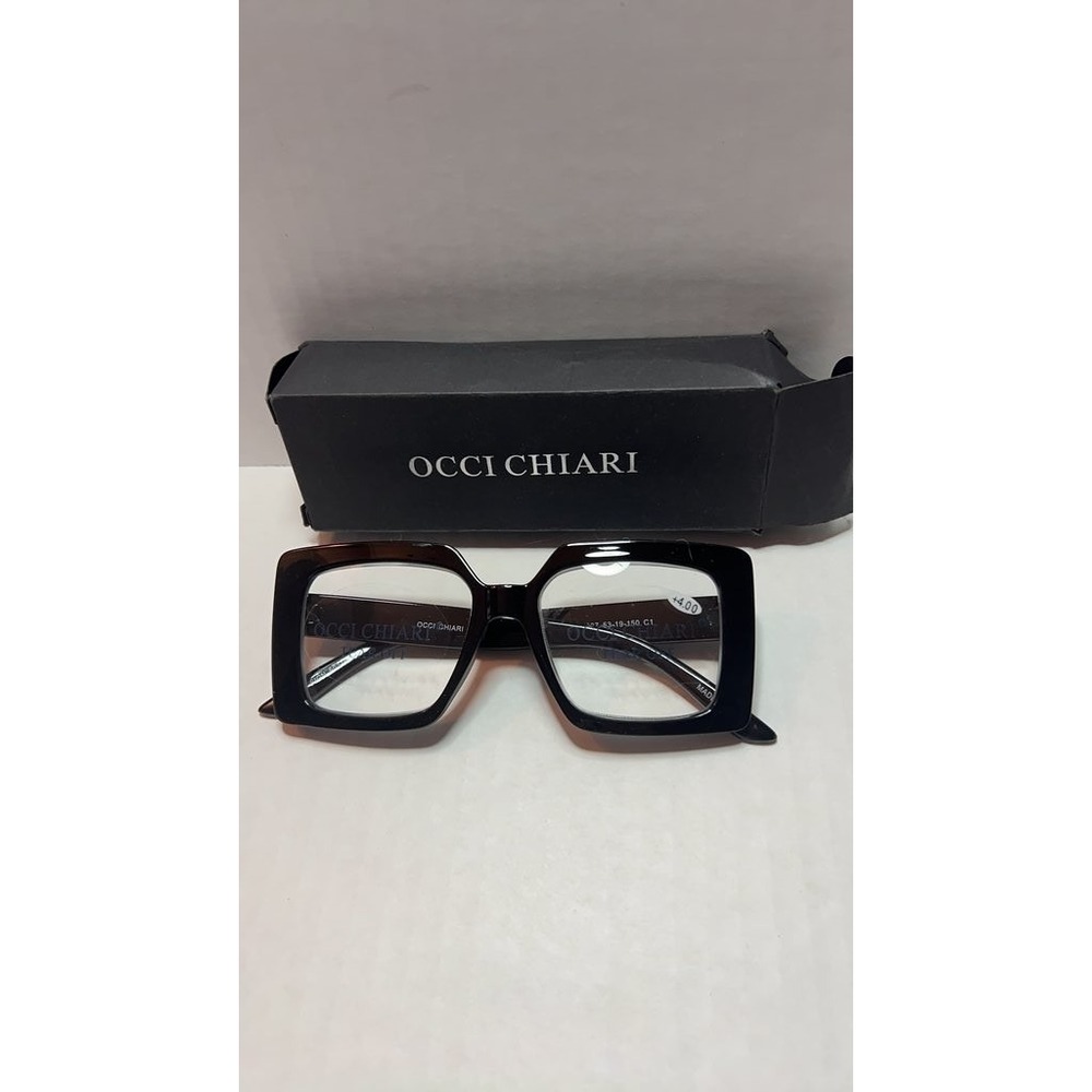 Occi Chiari Black Square Eyeglasses‎ with Case